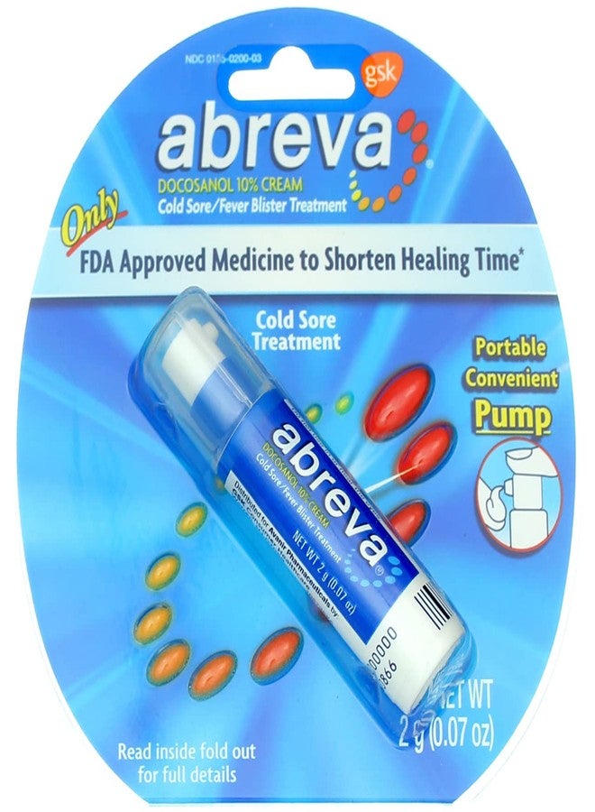 Abreva 2grm Pump Size 1ct Abreva Cold Sore Treatment - Image 1